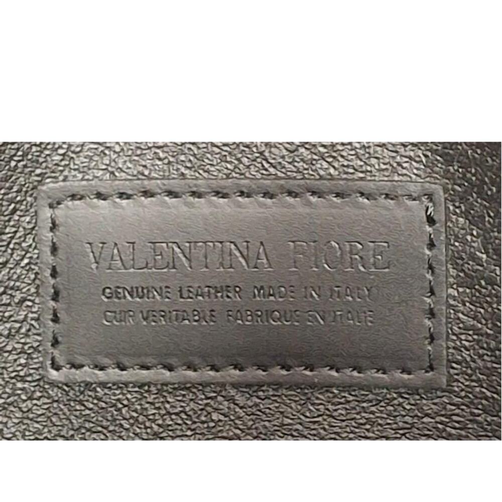 Valentina Fiore Italian Leather Saddle Crossbody Bag - Picture 8 of 11